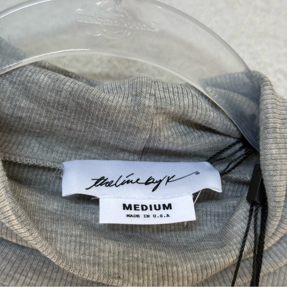 Line By K Blixa Turtleneck Top Heather Grey - Picture 4 of 4